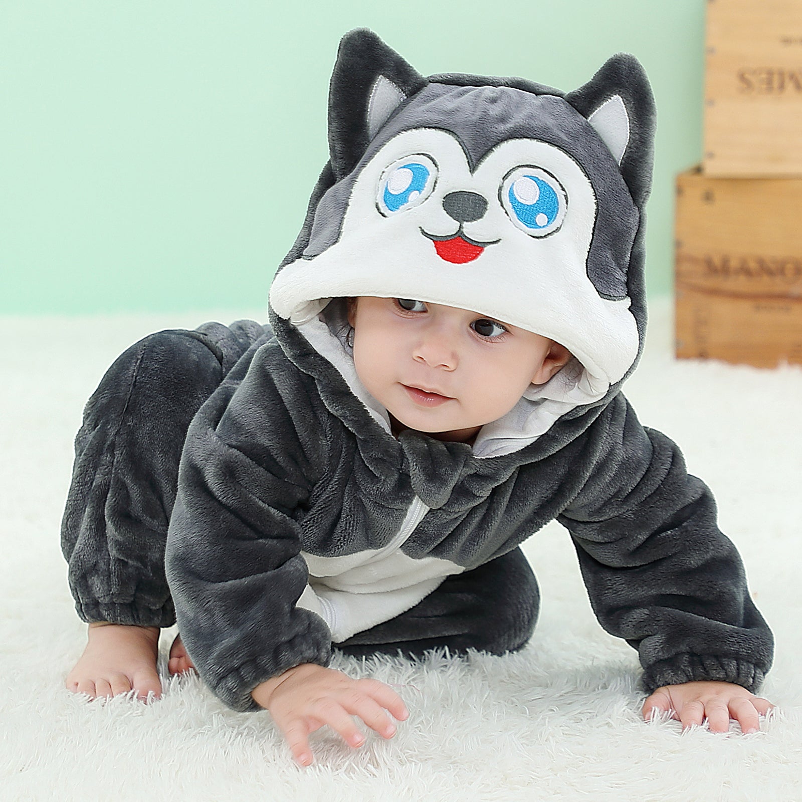 Husky onesie child sale