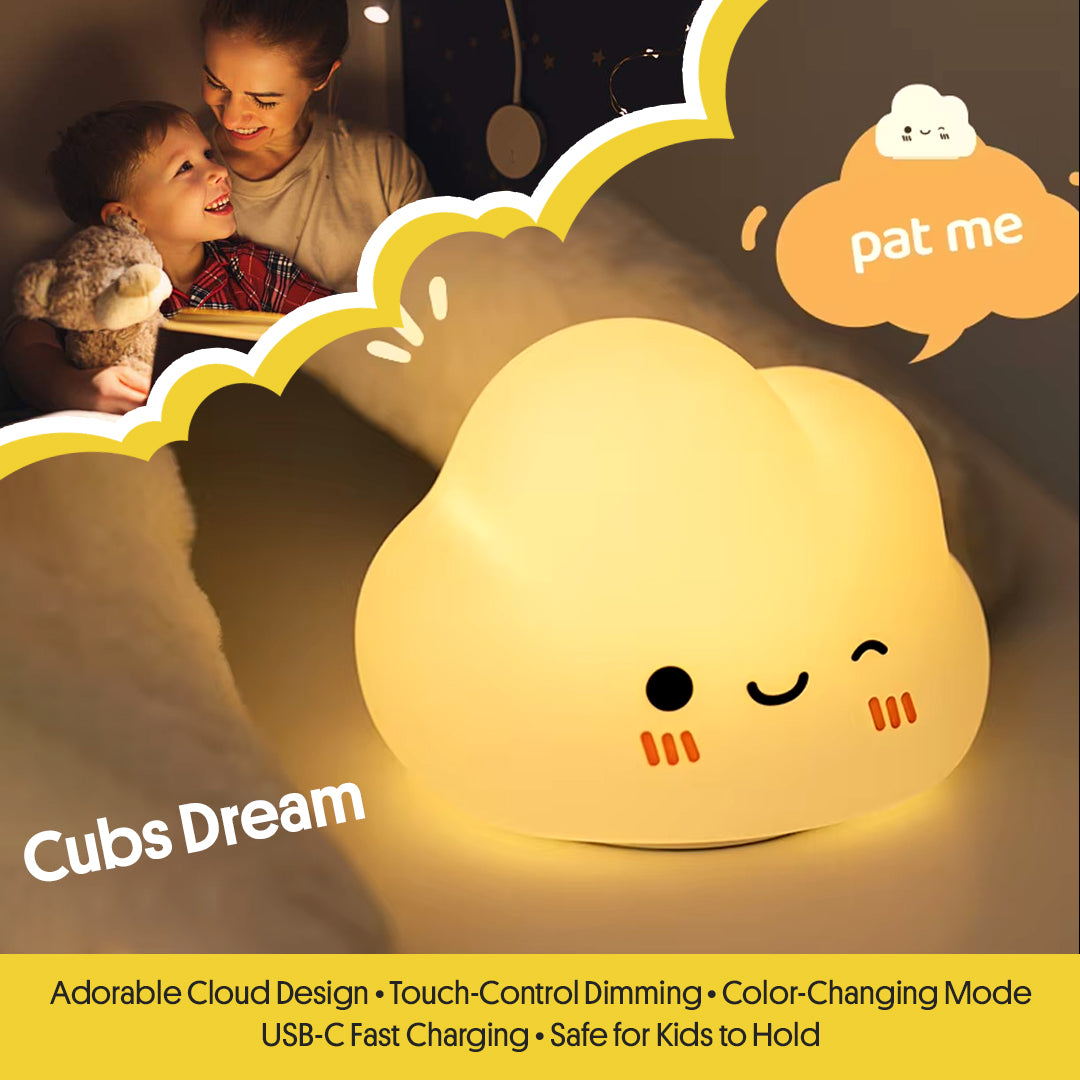 Treasured Cubs Cloud Silicone Night Light